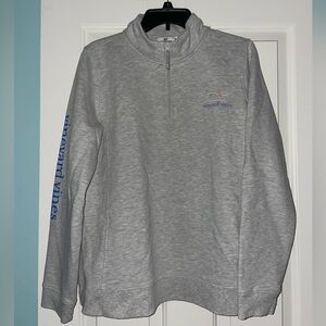 Vineyard Vines Light Gray Quarter-Zip Hoodie